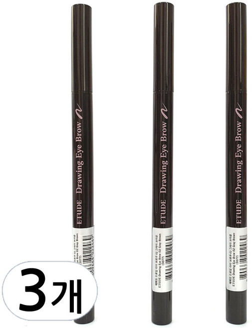 에뛰드하우스 드로잉 아이브라우 0.25g, 다크브라운, 3개