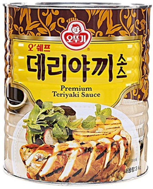 오뚜기 오쉐프 데리야끼소스, 3kg, 3개