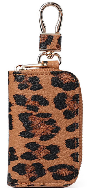 위드주얼리 여성 자동차키지갑 차키 케이스 레오파드 키홀더 열쇠고리