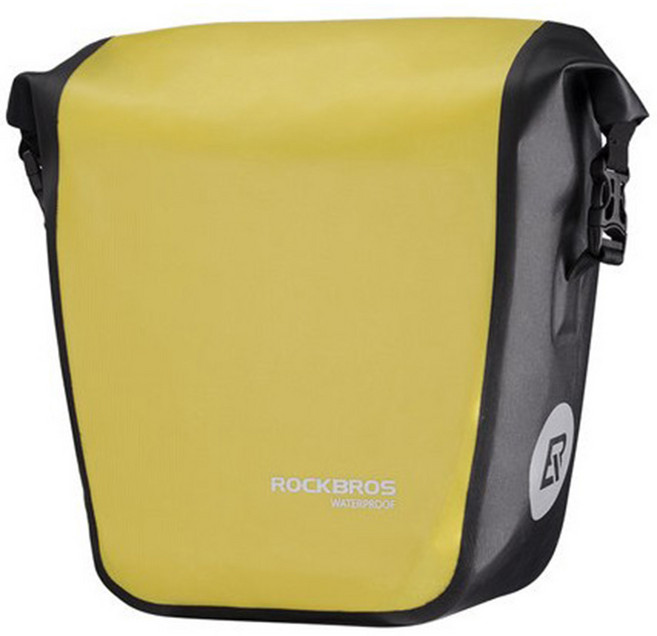 락브로스 풀 방수 18L 패니어 장거리 라이딩 여행, 옐로우, 1개