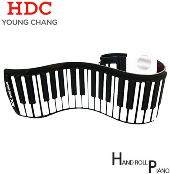 영창 핸드롤피아노 키보드 건반 휴대용 롤업 디지털 피아노 49 61 88건반, 49건반, 1개