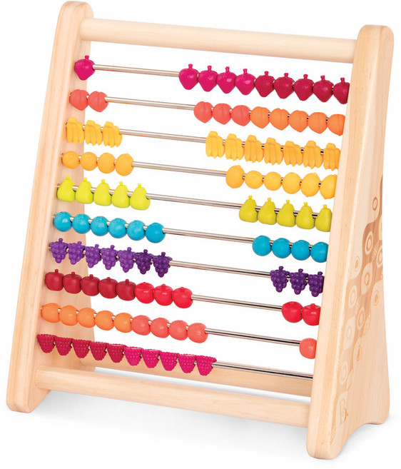 브랜드B 후르츠셈놀이 과일 수세기 원목 아기 장난감, 1개