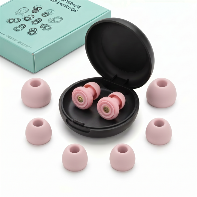 뮤톤 소음차단 이어플러그 귀마개 수험생 학습용 실리콘 99% 대치동귀마개, 1개, 핑크