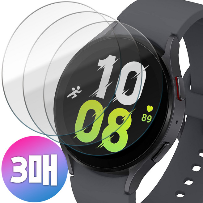 BULKON 1+1+1 갤럭시 워치 5 워치5 프로 고투명 국산 PET 액정 보호 필름, 3개