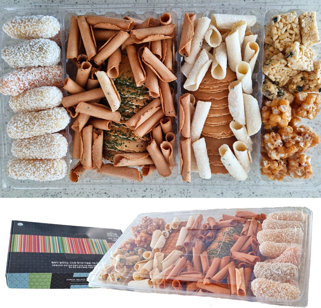 [한옥마을한과] 한과전병선물세트 케이스, 1.2kg, 1개