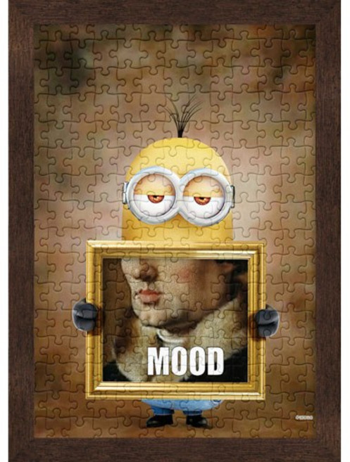 알록퍼즐 미니언즈 무드 500피스 직소퍼즐액자 AL5320, 퍼즐+우드앤틱액자, 1세트, 액자세트