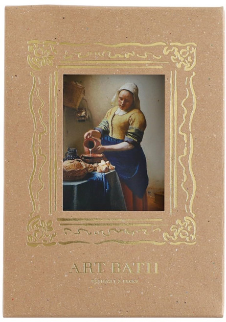 그린 플래시 DAILY MUSEUM 목욕 소금 3 포 세트 우유를 붓는 여자 MU-036, 30g