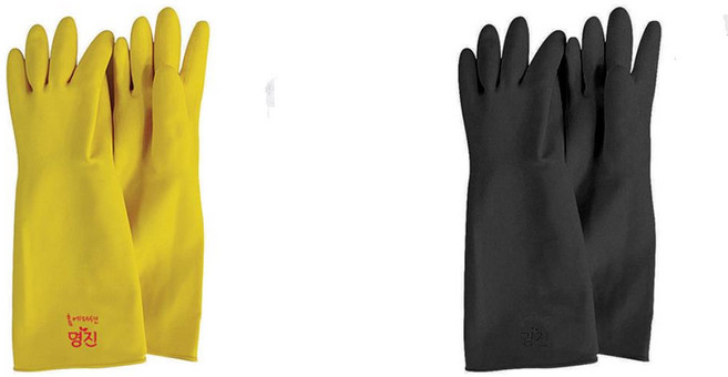 어업 공업 농업 축산업용 편안한 착용감 손보호 비닐장갑 공업용 산업용장갑, 1개, 노랑