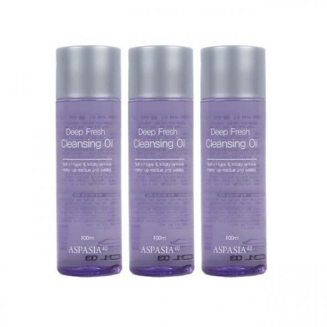 아스파시아 4U 딥 후레쉬 클렌징 오일 100ml 3개