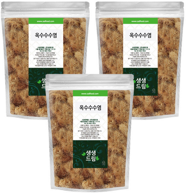 옥수수수염 옥발 옥미수 국산, 200g, 3개