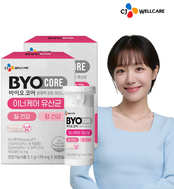 CJ 바이오코어 질 건강 리스펙타 유산균, 30회분, 2박스