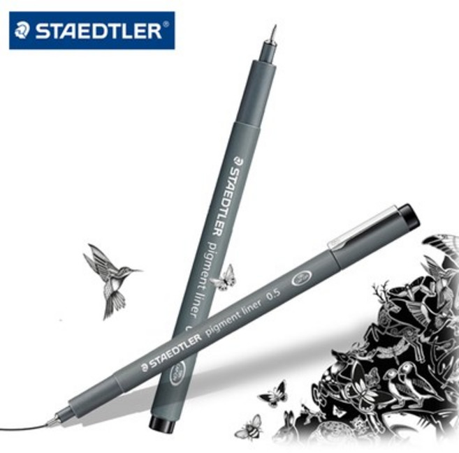 스테들러 피그먼트라이너 308 낱개, Black 0.3mm