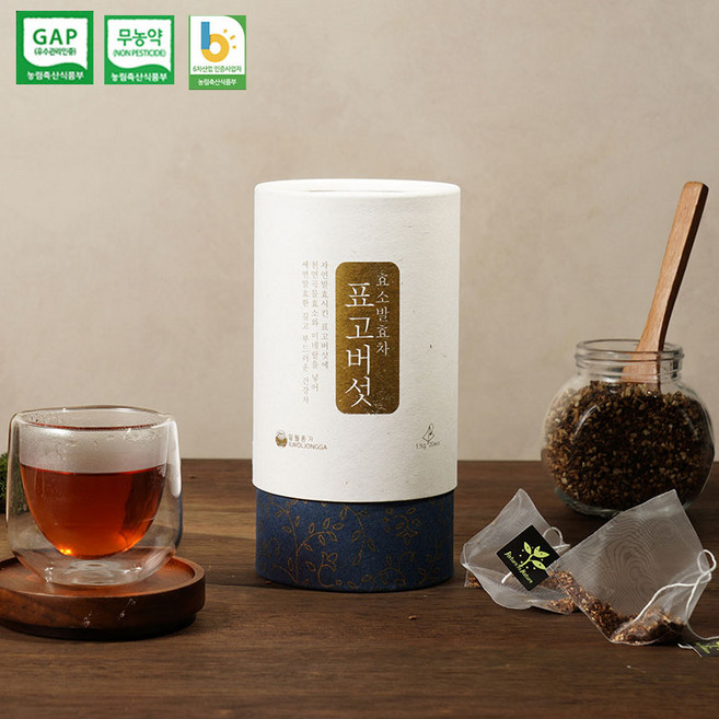 일월종가 국내산 효소발효 송화 표고버섯차 티백 20입, 1세트, 20개입, 1.5g