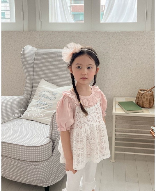 레이스뷔스티에 여름 유아 아동 키즈 여름 캉캉 러블리 조끼 뷔스티에