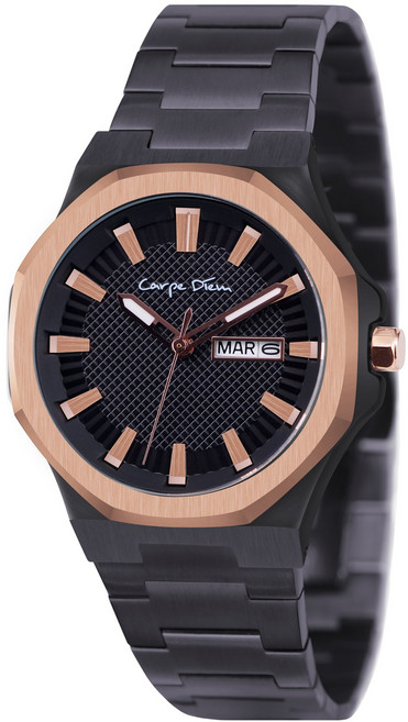 로렌스 CARPE DIEM 남성 OCTAGON 메탈시계