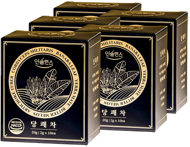 인슐런스 당쾌차 / 동충하초 돼지감자 바나바 여주 마테, 2g, 5박스, 10개입