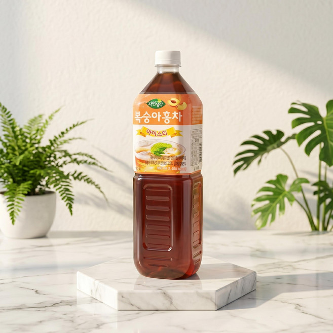 복숭아홍차 음료베이스 아이스티 에이드원액, 980ml