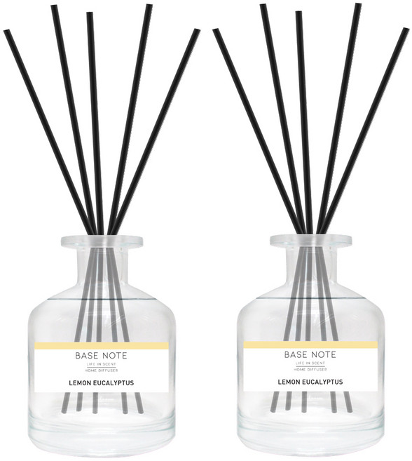 베이스노트 홈 디퓨저, 레몬유칼립투스, 150ml, 2개