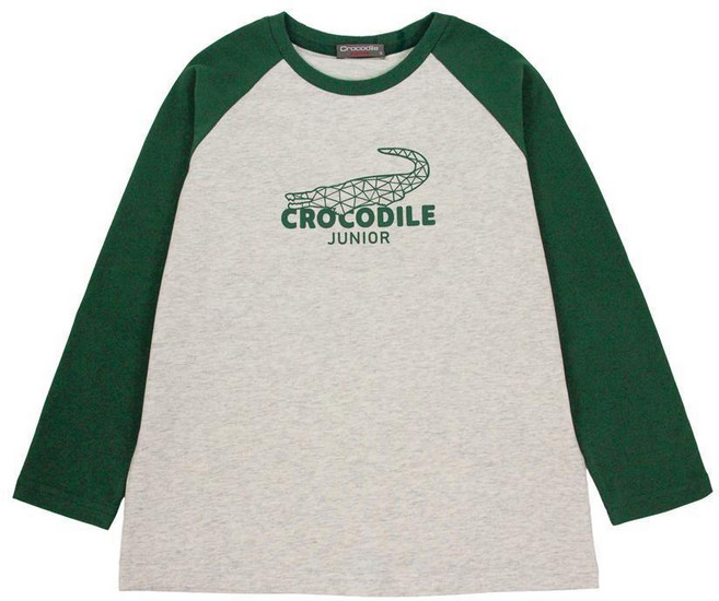 Crocodile Junior 鱷魚印圖拉克蘭袖上衣
