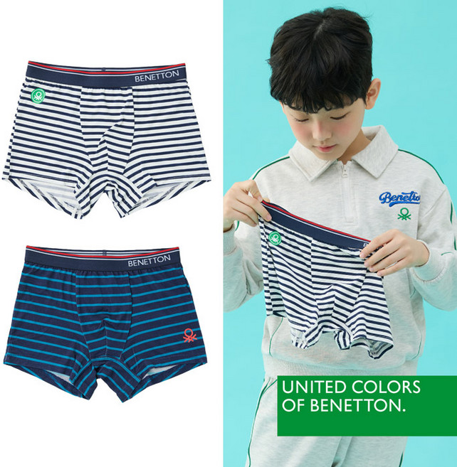 [베네통] 베네통 키즈 남아 드로즈 2종 딥그린화이트 BNBDR4P3940_T