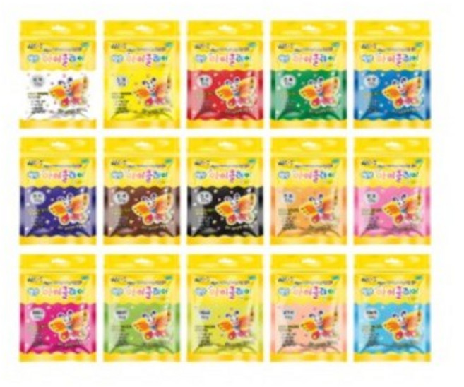 아모스 아이클레이 낱색 50g, 형광연두, 1개