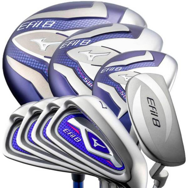 [야마하] 미즈노 뉴 에필8 여성용 풀세트 10개 병행(DR.11.5도)+젝시오 골프백포함, 10개+하프백_페르시안캣(블랙), 상세 설명 참조