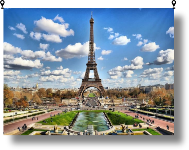 해룸 대형 패브릭 포스터 두꺼비집 가리개 페브릭 태피스트리 가림천 아트 행잉 초대형, 29.에펠탑 광장의 오후