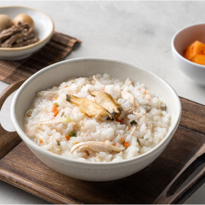 청년보따리 진하게 끓인 전복 닭죽, 4개, 450g