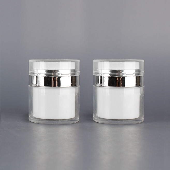 포포라운지 에어리스 진공 크림용기 로션 펌프 공병 화장품 펌핑 용기, 2개, (50ml 원터치 펌핑)