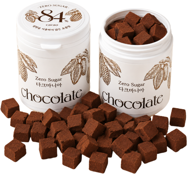 [알룰로스 무설탕 다크초콜릿 84% 100g] 저당초콜릿 카카오 무가당 초콜렛, 1개, 100g