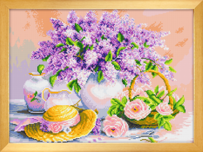 블링블링 캔버스형 보석십자수 (전용 액자 포함) 60x45cm, 1세트, 이벤트013 골드(액자포함)