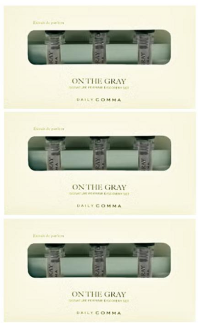 데일리콤마 시그니처퍼퓸 디스커버리세트 (온더그레이), 3개, 9.9ml