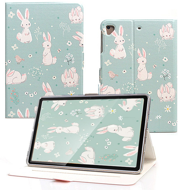 갤럭시탭S4 10.5 케이스 T830 835, 토끼패턴, 1개