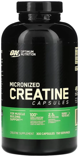 옵티멈뉴트리션 크레아틴 2500mg 캡슐, 300정, 1개 - 쿠팡