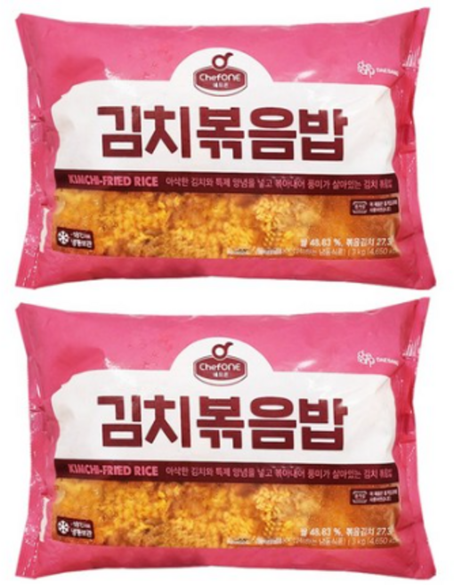 쉐프원 김치볶음밥 3kg x 2개