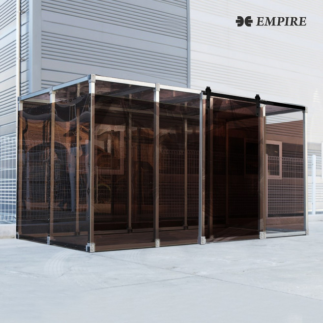 대기실 휴게실 흡연부스 재활용품부스 생활폐기물 보관용기함 쓰레기분리수거장, C  도어형