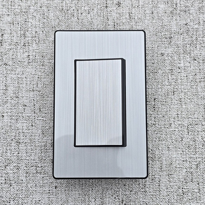 도셀 D4 블랙실버 매입 노출 1구 1로 스위치 전등 조명 스위치, 1개