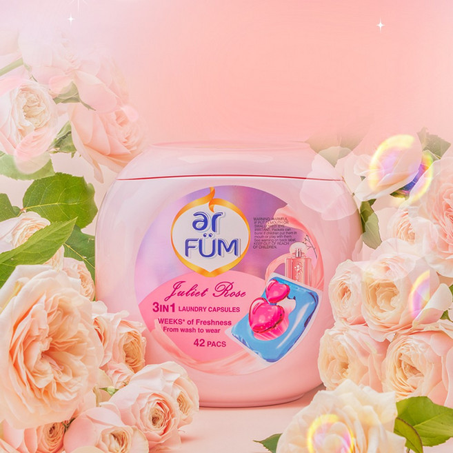 아로퓸 가든 컬렉션 캡슐세제 42개입 줄리엣 로즈 1개