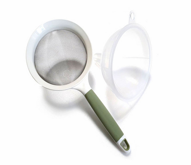 유니원마켓 국산깔대기와 여과기를 하나로 거름망 깔대기, 국산깔대여과기(대), 1개