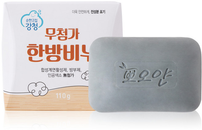 강청 무첨가 한방비누 (110g) 비누, 1개, 110g