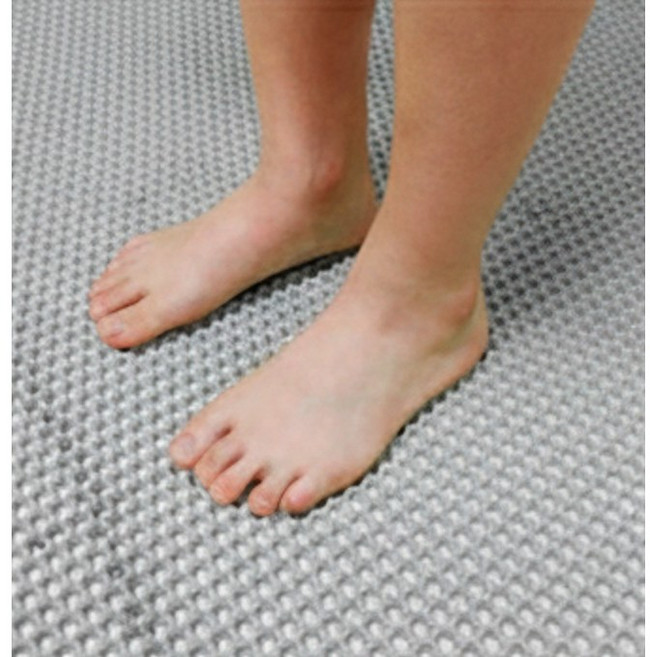 꿀벌매트 욕실 화장실 벌집 미끄럼방지 매트 논슬립 발판, 그레이, 1개