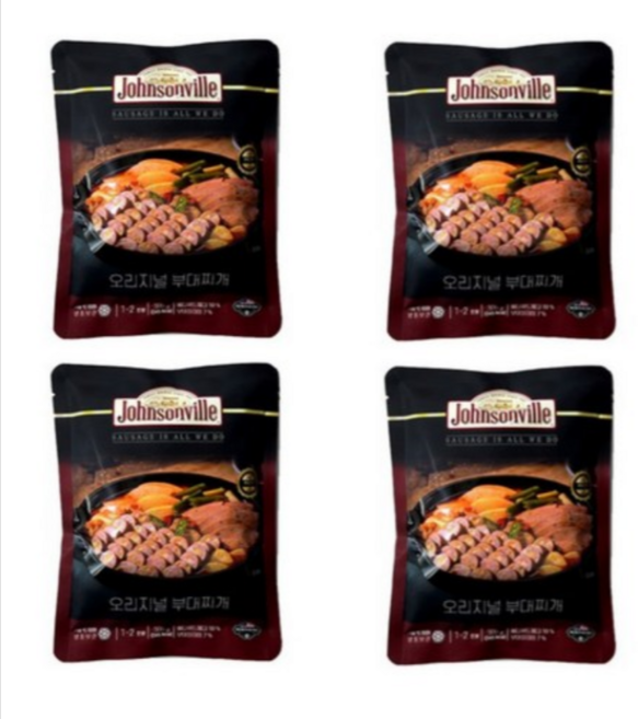 쟌슨빌 오리지널 부대찌개, 쟌슨빌 오리지널 부대찌개 500g, 4개, 500g, 4개