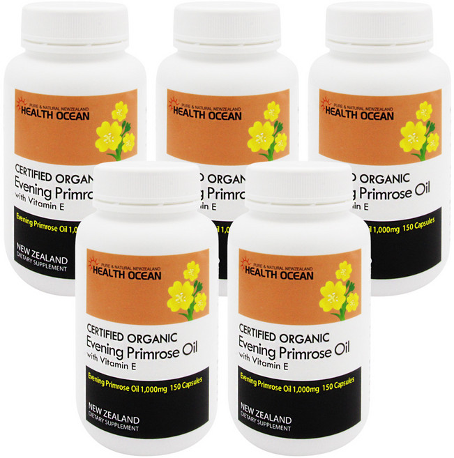 [공식판매점] 헬스오션 달맞이꽃종자유 감마리놀렌산 150캡슐, 5개, 150정