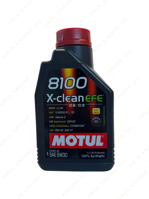 모튤 8100 엑스클린 EFE 5W30 1L API SP C2/C3 가솔린/디젤용 100%합성오일, 1개
