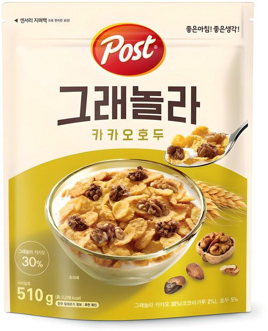 포스트 카카오 호두 그래놀라, 510g, 1개