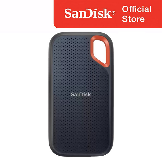 샌디스크 외장SSD Extreme 익스트림 방수 방진 휴대용 포터블 SSD E61 8TB, 블랙