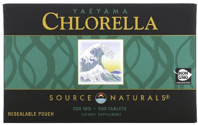 소스내츄럴스 야에야마 클로렐라 200mg 타블렛, 1개, 300정 - 쿠팡