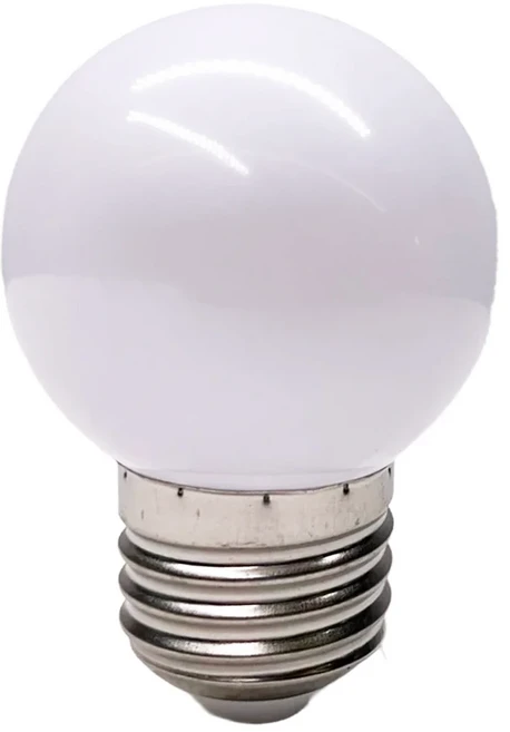 E27 B22 2W LED 글로브 전구 컬러 110V G45 무드 램프 블루 그린 퍼플 옐로우 핑크 오렌지 화이트 파티 장, 03 Cool White, 01 E27 110V