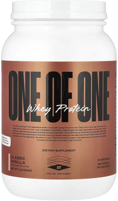 매우편하고 ONE OF ONE 유청 단백질 클래식 바닐라 908g(2lb) 끝내주게잘나가는상품, ONEOFONE유청단백질클래식바닐라908g2lb, 908g, 1개 - 쿠팡