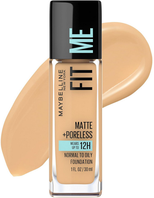 메이블린 핏 미! 매트+ 포어리스 파운데이션 30ml, Soft Tan, 1개